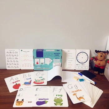 Baby Kids Literacy Game Educational Cards Toy Erasable Practice Handwritten Cards Kids English Word Learning Cards Exercise Book
Baby Kids Literacy Game Educational Cards Toy Erasable Practice Handwritten Cards Kids English Word Learning Cards Exercise Book