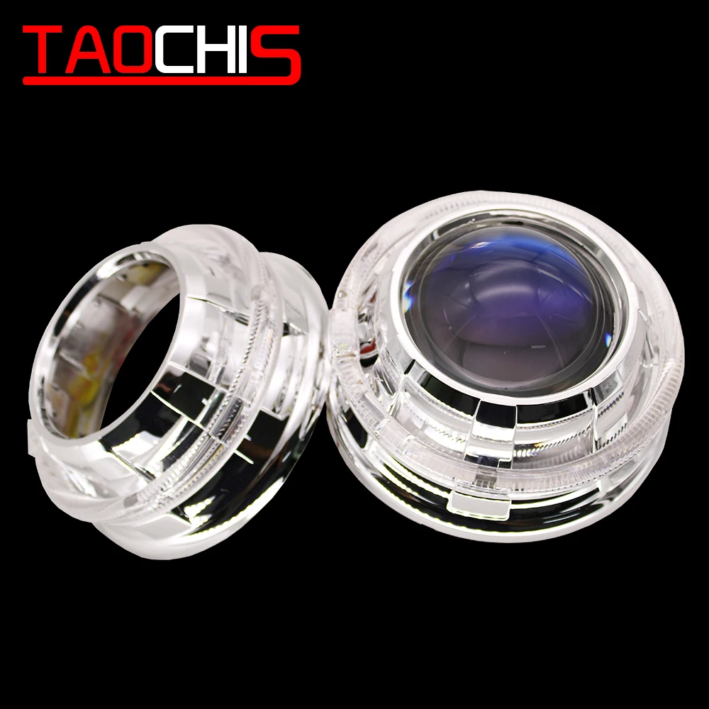 TAOCHIS G105 3.0 inches bi xenon projector lens shroud LED DRL JG car headlights chrome angel eyes white red blue yellow color
TAOCHIS G105 3.0 inches bi xenon projector lens shroud LED DRL JG car headlights chrome angel eyes white red blue yellow color