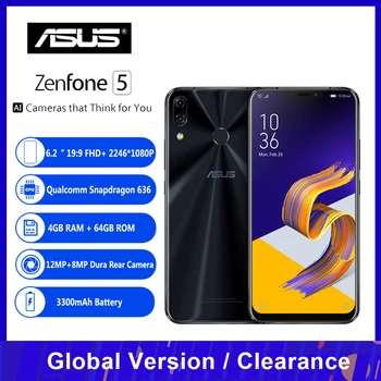 Global Version ASUS Zenfone 5 ZE620KL 4G Mobile Phone Notch 6.2 Inch 19:9 FHD+ Android 8.0 4GB 64GB 12MP+8MP NFC 3300mAh Phone
Global Version ASUS Zenfone 5 ZE620KL 4G Mobile Phone Notch 6.2 Inch 19:9 FHD+ Android 8.0 4GB 64GB 12MP+8MP NFC 3300mAh Phone