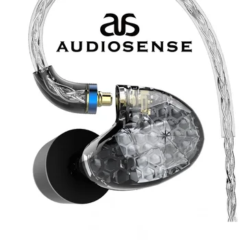 

AUDIOSENSE T260 PRO Detachable MMCX 8Strands 19Core SCX Wire 2 Knowles Balanced Armature Monitor Earphone HiFi Earphone