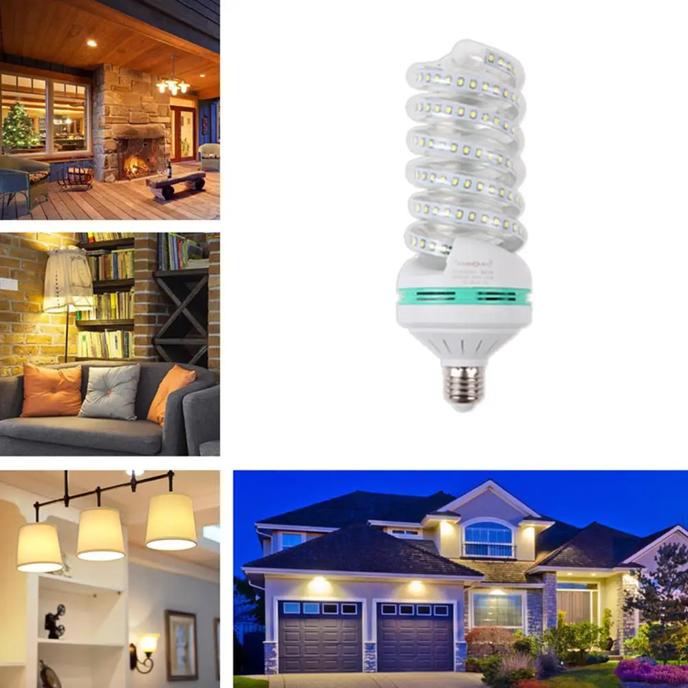 HiMISSLED Highlight Spiral Corn Bulb 85-265V E27 Warm Light 5W 7W 9W 12W 16W 20W 24W 30W Home Living Lamp Decor | Лампы и освещение
