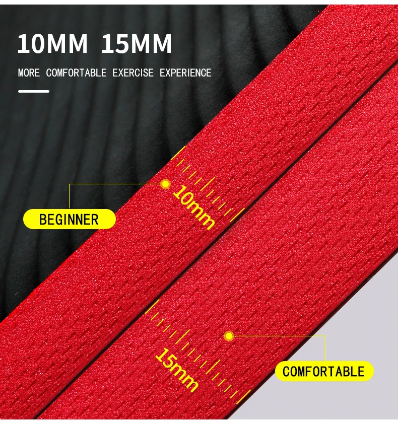 15 Mm Thick Edging Non-slip Yoga Mat High Quality Pilates Mat Health Fitness Exercise Mat Meditation Mat Fitness Mat Home 15 Mm Thick Edging Non-slip Yoga Mat High Quality Pilates Mat Health Fitness Exercise Mat Meditation Mat Fitness Mat Home