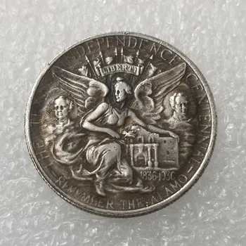 US 1937 Texas Commemorative Copper Plating Silver plated COPY type medal coins
US 1937 Texas Commemorative Copper Plating Silver plated COPY type medal coins