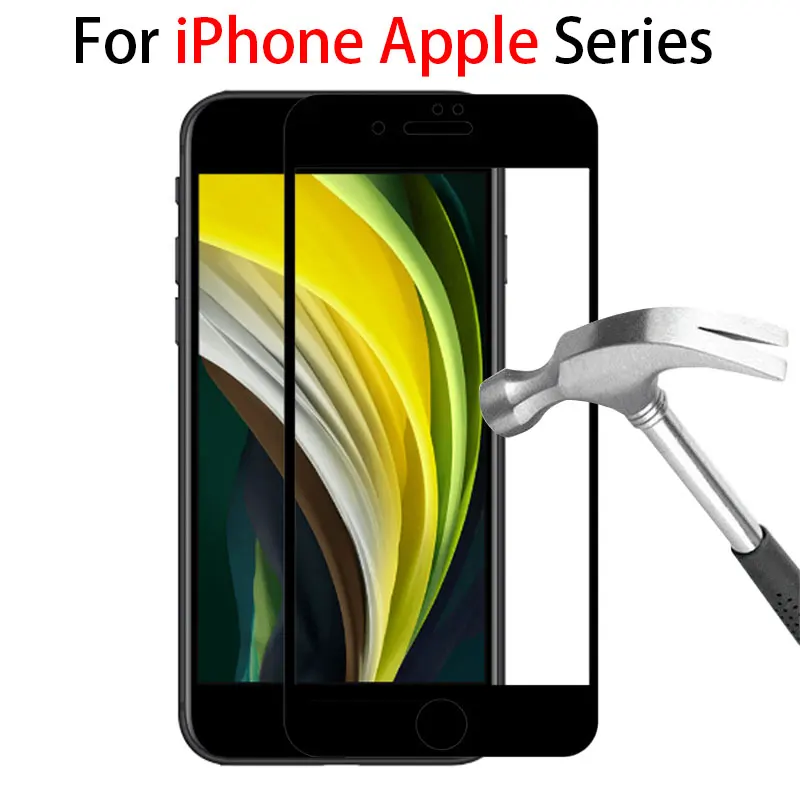 Чехол для apple iphone 6 6s 7 8 Plus x xr xs max se 2020 11 Pro защитная пленка из закаленного стекла i