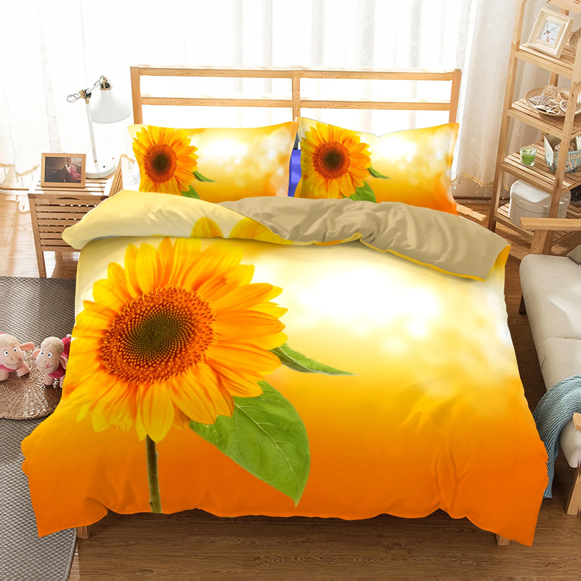 The Sun Shines 3D A Sunflower Digital Printing Pattern Bedding Sets Comforter Cover with Pillowcase 2/3 Pcs11 Size
The Sun Shines 3D A Sunflower Digital Printing Pattern Bedding Sets Comforter Cover with Pillowcase 2/3 Pcs11 Size