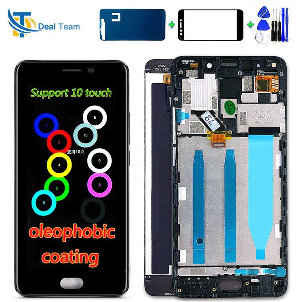 10-Point Touch Screen For Meizu M6 Note 5.5 inch 1920*1080 LCD Display Digitizer Assembly Frame Oleophobic Coating function
10-Point Touch Screen For Meizu M6 Note 5.5 inch 1920*1080 LCD Display Digitizer Assembly Frame Oleophobic Coating function