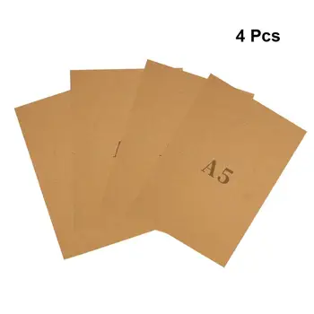 4pcs Practical Kraft Paper Cover Retro A5 Diary Notebook for Office Student School 
4pcs Practical Kraft Paper Cover Retro A5 Diary Notebook for Office Student School