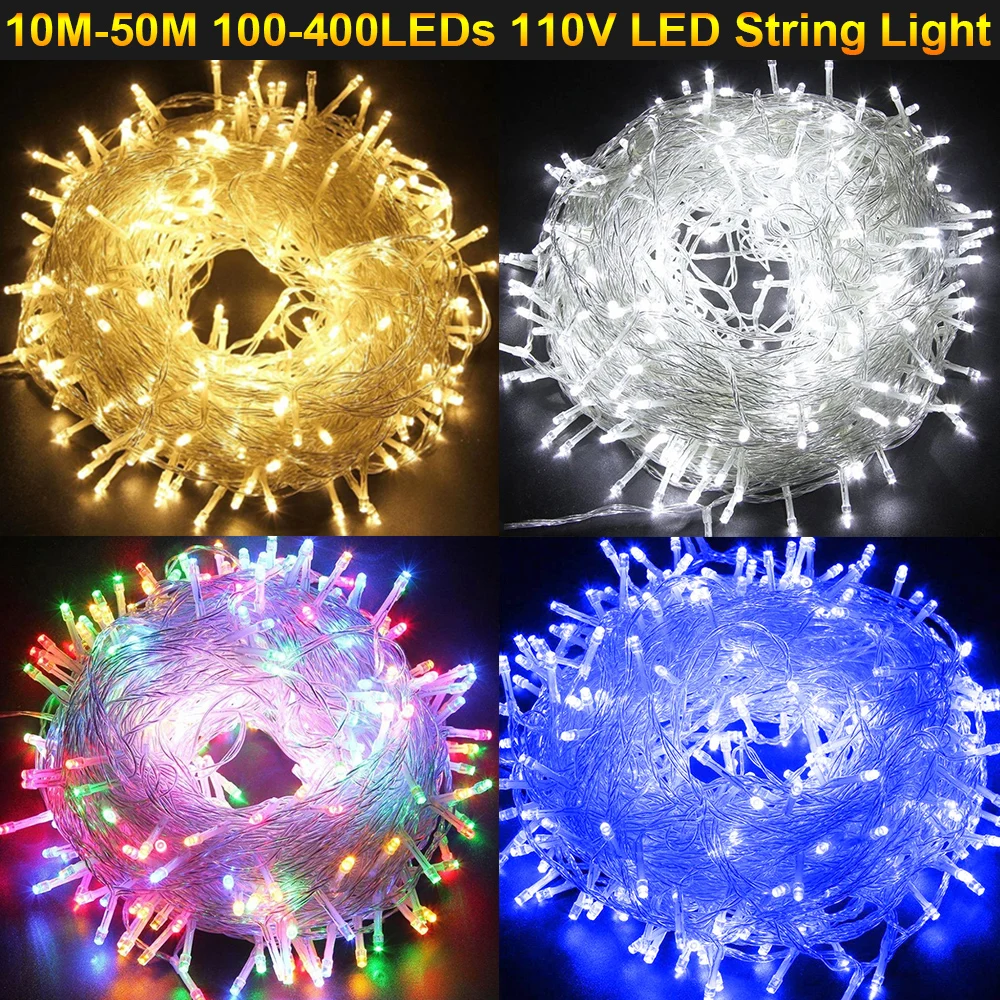 Sale Multicolor Fairy LED String Light Christmas String Garland 110V LED String Lights Outdoor Waterproof 50M 30M 20M 10M D30
Sale Multicolor Fairy LED String Light Christmas String Garland 110V LED String Lights Outdoor Waterproof 50M 30M 20M 10M D30