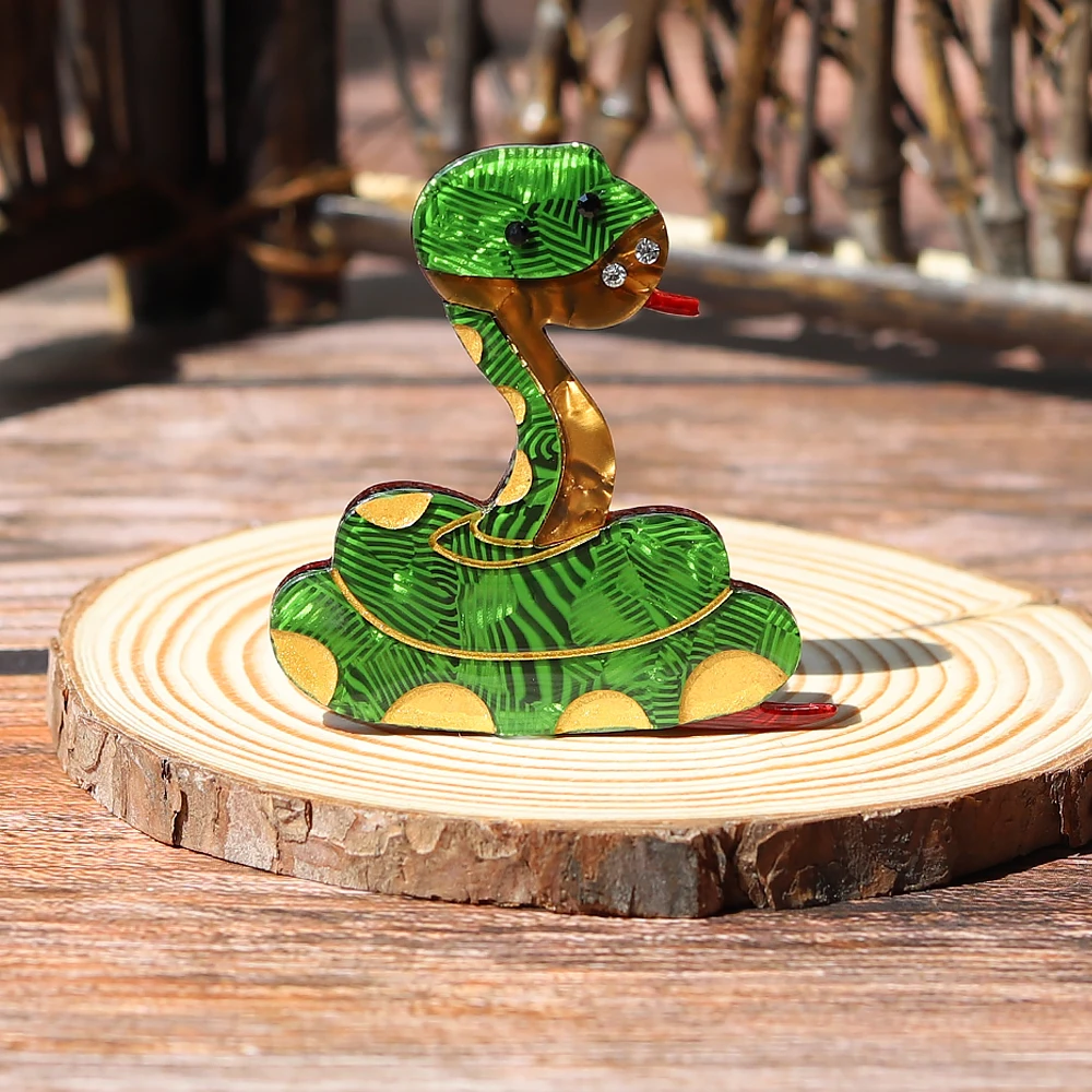 Custom Acrylic Cute Snake Brooches Pins for Women Vivid Animal Brooch Acetate Fiber Halloween Christmas Gifts Costume Jewelry
Custom Acrylic Cute Snake Brooches Pins for Women Vivid Animal Brooch Acetate Fiber Halloween Christmas Gifts Costume Jewelry
