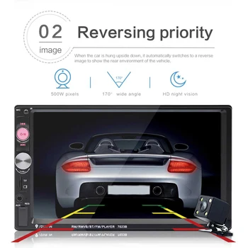 Multi-functional Classic 2DIN Head Unit Bluetooth Durable Practical AUX Radio Multimedia Player with Rear View Camera
Multi-functional Classic 2DIN Head Unit Bluetooth Durable Practical AUX Radio Multimedia Player with Rear View Camera