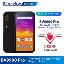 Blackview BV9900 Pro cámara térmica teléfono móvil Helio P90 Octa Core 8GB + 128GB IP68 robusto Smartphone 48MP Quad cámara trasera(China)