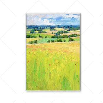 High Quality Country Green Landscape View Shading Method Oil Painting Canvas Handmade Painted Home Decor Artwork
High Quality Country Green Landscape View Shading Method Oil Painting Canvas Handmade Painted Home Decor Artwork