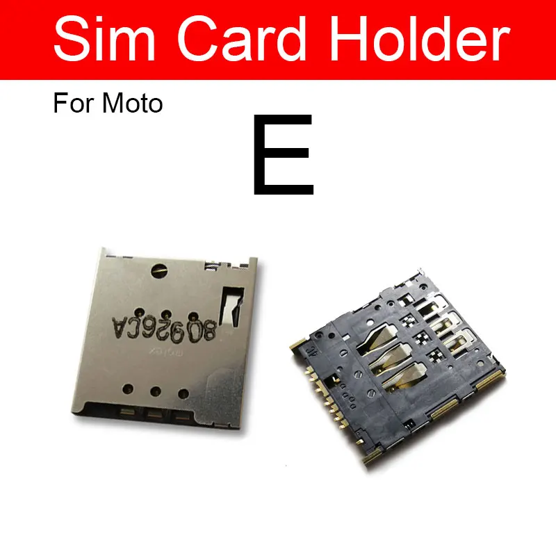 SIM & SD Card Tray For Moto Motorola E E2 Memory Holder Sim Adapter Slot Socket Flex Ribbon Cable Replacement Repair Parts | Мобильные