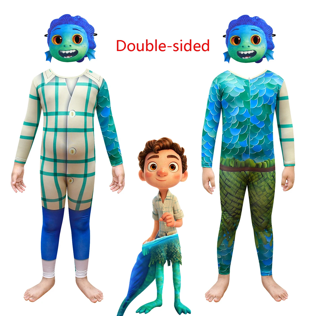 New Luca Alberto Sea Monster Cosplay Child Pantyhose Mask Two-sided Wear Set Halloween Christmas Children's Birthday Gift Tights
New Luca Alberto Sea Monster Cosplay Child Pantyhose Mask Two-sided Wear Set Halloween Christmas Children's Birthday Gift Tights