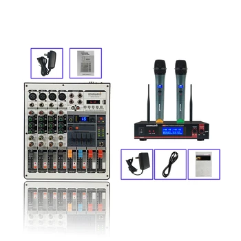 STARAUDIO 4 Channel Bluetooth USB Mp3 Mixing Console Audio Bar Live Sound Mixer 2CH UHF Handheld Wireless Microphone SPMX-4001B
STARAUDIO 4 Channel Bluetooth USB Mp3 Mixing Console Audio Bar Live Sound Mixer 2CH UHF Handheld Wireless Microphone SPMX-4001B
