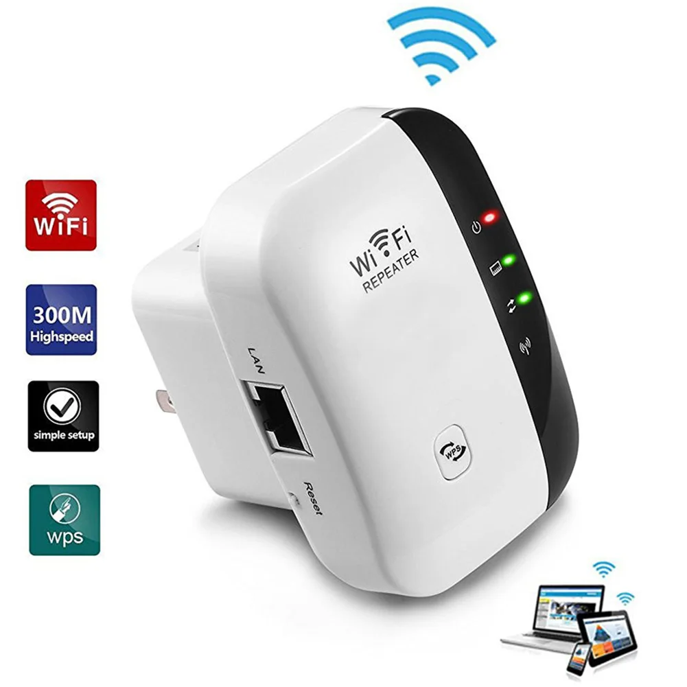 300Mbps Wireless Wifi Repeater Network Extender High Speed Signal Amplifier Internet Antenna Signal Booster Access Point Home
300Mbps Wireless Wifi Repeater Network Extender High Speed Signal Amplifier Internet Antenna Signal Booster Access Point Home
