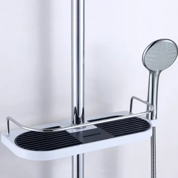 Multifunctional Soap Dish Bathroom Shower Lift Rod Storage Shelf Holder Universal Bath Shampoo Toiletries Storage Tray
Multifunctional Soap Dish Bathroom Shower Lift Rod Storage Shelf Holder Universal Bath Shampoo Toiletries Storage Tray