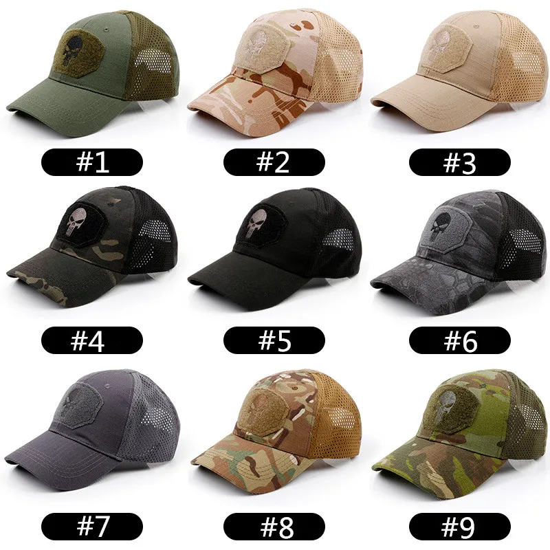 Outdoor New Punisher Skull Multicam Operator Cap Men Mesh summer Fitted Tactical Cap Special Force Sniper SWAT Hat place patch
Outdoor New Punisher Skull Multicam Operator Cap Men Mesh summer Fitted Tactical Cap Special Force Sniper SWAT Hat place patch