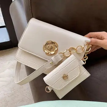 Crocodile pattern Square Crossbody bag 2020 New High-quality PU Leather Women's Handbag Flower Lock chain Shoulder Messenger Bag
Crocodile pattern Square Crossbody bag 2020 New High-quality PU Leather Women's Handbag Flower Lock chain Shoulder Messenger Bag