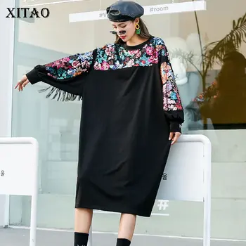 XITAO Trend Sequin Dress Women Loose Plus Size Fight Tassel Long Sleeve Streetwear Wild Korean Style Women Clothes Autumn ZP3557
XITAO Trend Sequin Dress Women Loose Plus Size Fight Tassel Long Sleeve Streetwear Wild Korean Style Women Clothes Autumn ZP3557