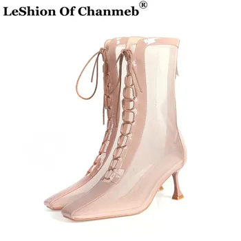Sexy Thin High Heels Mid-calf Boots Women Runway Shoes Woman See Throught Mesh Party Shoes Bride Ladies Spring Summer Boots New
Sexy Thin High Heels Mid-calf Boots Women Runway Shoes Woman See Throught Mesh Party Shoes Bride Ladies Spring Summer Boots New