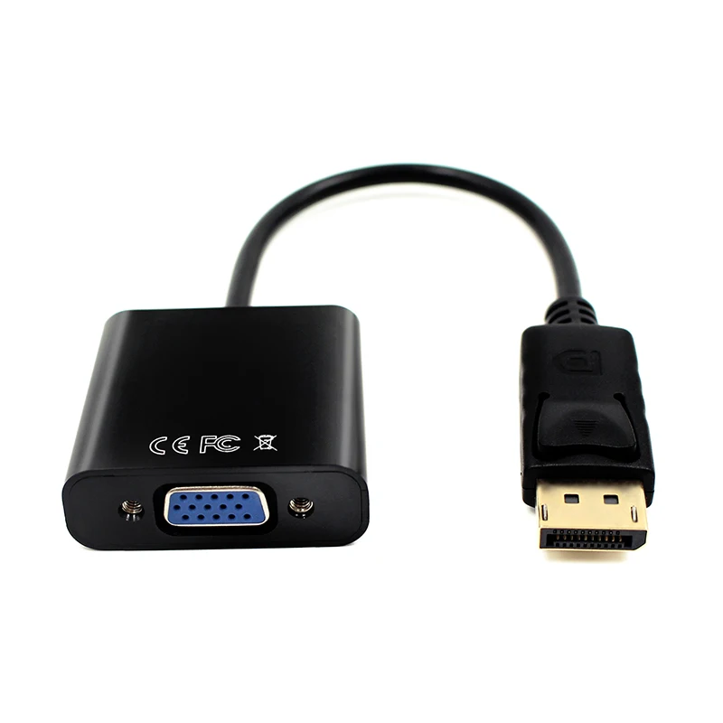 5pcs DisplayPort DP to VGA Adapter Converter Cable Male to Female for PC Computer Laptop HDTV Monitor Projector