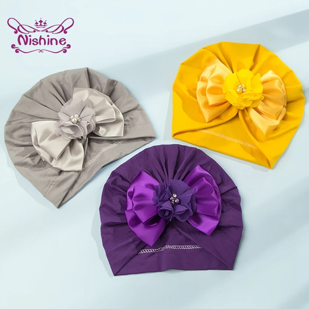 Nishine Hand Sewing Beads Flowers Bowknot Infant Hats Soft Comfortable Knitting Cotton Baby Caps Children Headwear Photo Props
Nishine Hand Sewing Beads Flowers Bowknot Infant Hats Soft Comfortable Knitting Cotton Baby Caps Children Headwear Photo Props