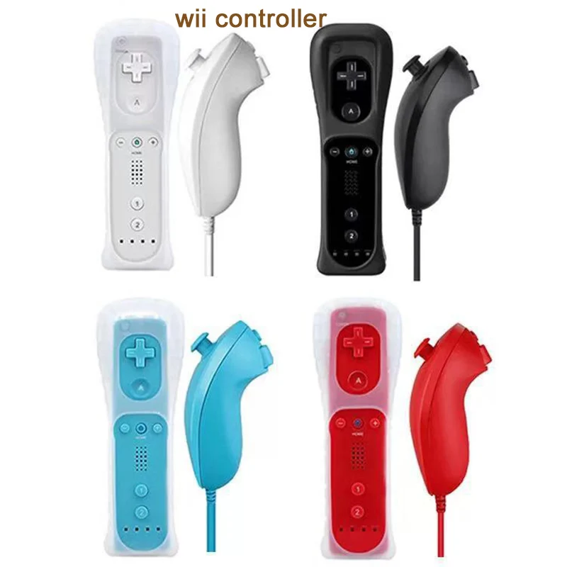 Wii Remote Controller with Silicon Case for Nintendo wii game Wii controlle Video Game right &left handheld grips accesorios wii
Wii Remote Controller with Silicon Case for Nintendo wii game Wii controlle Video Game right &left handheld grips accesorios wii