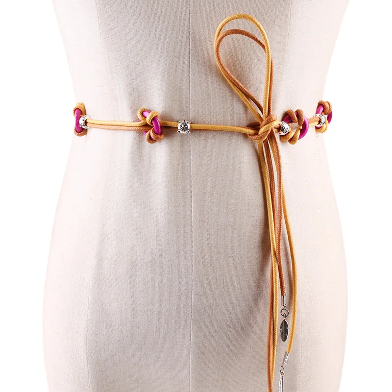 New National Wind Wax Rope Weaving Hand Belt Bohemia Style Waist Chain Dress Accessories Belt ML129
New National Wind Wax Rope Weaving Hand Belt Bohemia Style Waist Chain Dress Accessories Belt ML129