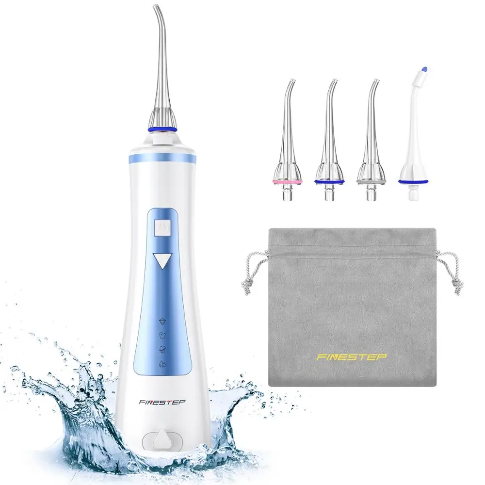 FINESTEP Oral Irrigator USB Water Flosser Rechargeable Portable Dental Water Jet Floss 4 Modes IPX7 Waterproof Teeth Cleaner
FINESTEP Oral Irrigator USB Water Flosser Rechargeable Portable Dental Water Jet Floss 4 Modes IPX7 Waterproof Teeth Cleaner