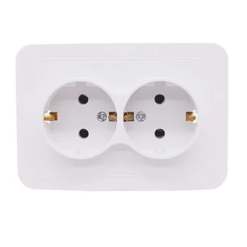 1 Pcs 118*80mm 220V European Double Ground Socket European CE Certification Household Industrial Power Outlet 
1 Pcs 118*80mm 220V European Double Ground Socket European CE Certification Household Industrial Power Outlet
