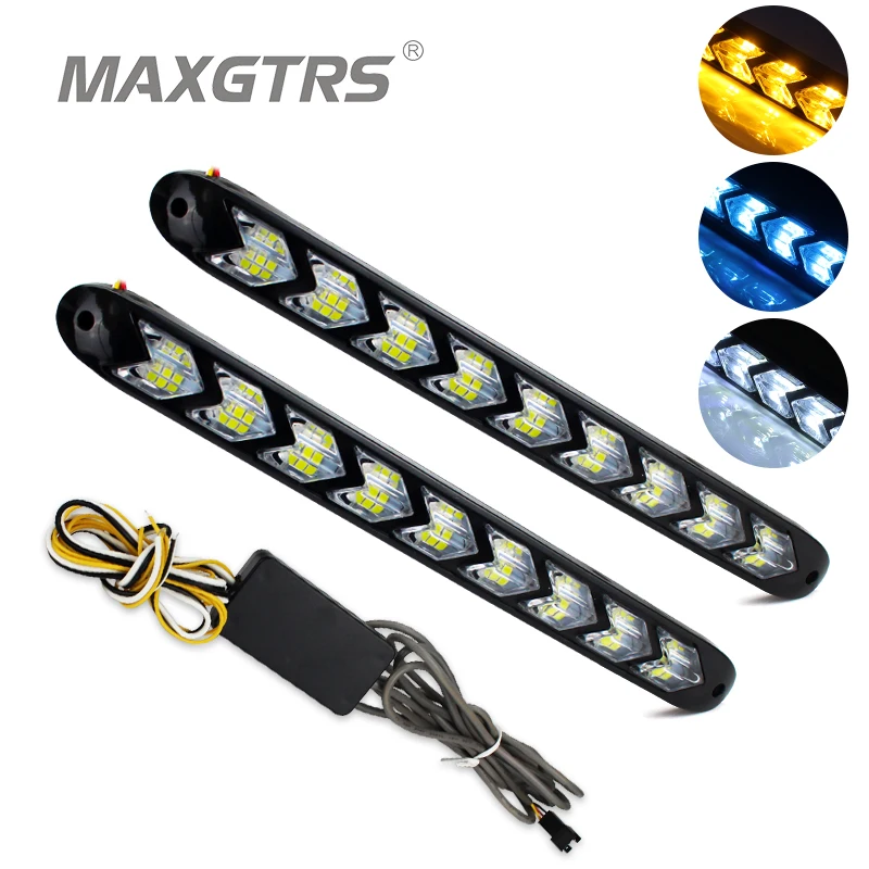 2pcs White Yellow Switchback Flexible Flowing LED DRL Daytime running light Waterproof Runs LED daylight Turn Signal Head Light
2pcs White Yellow Switchback Flexible Flowing LED DRL Daytime running light Waterproof Runs LED daylight Turn Signal Head Light