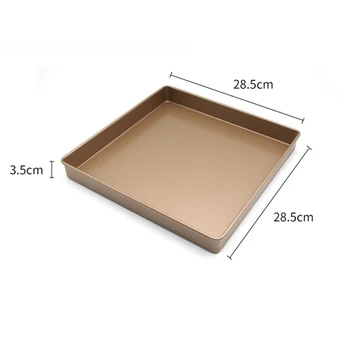 Non-stick Square Baking Tray Pan 11 Inch Cake Bread Oven Pizza Biscuit Tool For Baking Cakes, Cookies, Pizza, Biscuit New
Non-stick Square Baking Tray Pan 11 Inch Cake Bread Oven Pizza Biscuit Tool For Baking Cakes, Cookies, Pizza, Biscuit New