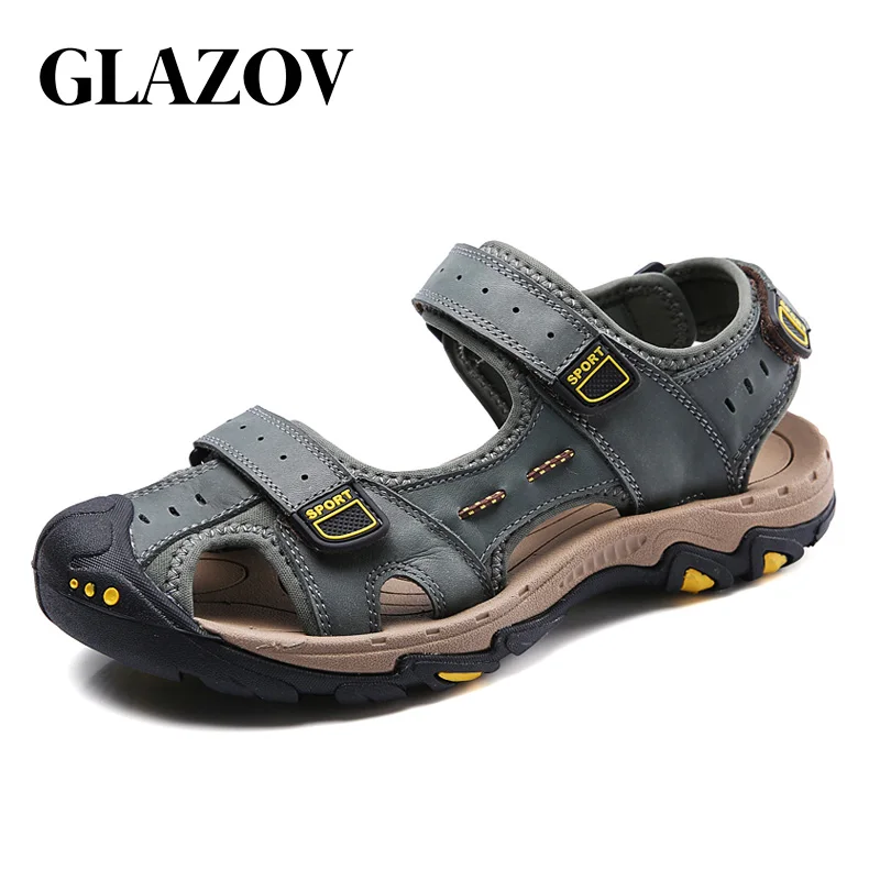 GLAZOV Brand Mens Sandals Genuine Leather Men Summer Shoes Casual Big Size 38-47 Gladiator Sandals for Men Leisure Beach Shoes
GLAZOV Brand Mens Sandals Genuine Leather Men Summer Shoes Casual Big Size 38-47 Gladiator Sandals for Men Leisure Beach Shoes