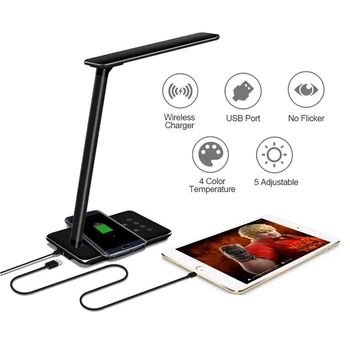 Dimmable Desk Reading Light Foldable Touch Switch 48LEDs Table Lamp 2 In 1 QI Wireless Charging Power Bank Auto Timer Night Lamp
Dimmable Desk Reading Light Foldable Touch Switch 48LEDs Table Lamp 2 In 1 QI Wireless Charging Power Bank Auto Timer Night Lamp