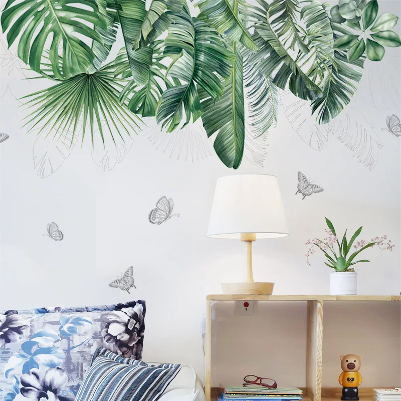 Green Plants Leaves Wall Stickers Living Room Sofa Backdrop Wall Decals Bedroom Decor Aesthetic Office Decor Art Warm Wallpaper
Green Plants Leaves Wall Stickers Living Room Sofa Backdrop Wall Decals Bedroom Decor Aesthetic Office Decor Art Warm Wallpaper