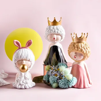 Nordic Ins Bubble Bow-Knot Girl Sculptures Resin Figurines For Home Decoration Accessories Fashion Girl/Firend/Wedding Gift
Nordic Ins Bubble Bow-Knot Girl Sculptures Resin Figurines For Home Decoration Accessories Fashion Girl/Firend/Wedding Gift