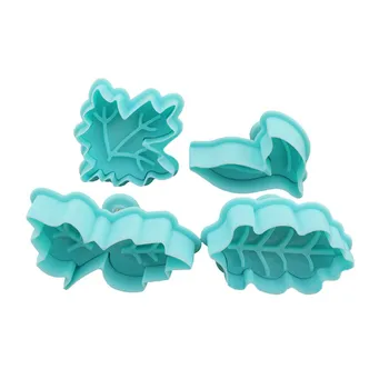 4Pcs/set Leaf Shape Food Grade Plastic Cookie Mold Embossing Baking Mould Fondant Embosser Die 3D Biscuit Cake Molds
4Pcs/set Leaf Shape Food Grade Plastic Cookie Mold Embossing Baking Mould Fondant Embosser Die 3D Biscuit Cake Molds