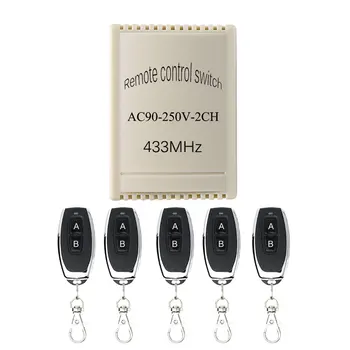 220V 2Gang Wireless switch, matching AB button remote control Household bulbs, factory headlights, chandelier, 
220V 2Gang Wireless switch, matching AB button remote control Household bulbs, factory headlights, chandelier,