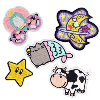 Fastso DIY Star Embroidered Patches for Clothing Iron on Patch Cartoon Cow Applique Badge Cute Parches Garment Accessory
Fastso DIY Star Embroidered Patches for Clothing Iron on Patch Cartoon Cow Applique Badge Cute Parches Garment Accessory