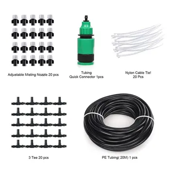 New Misting Cooling System 66 Feet Leak Proof Misting System with 20 Pcs Mist Nozzle and Quick Coupling for Outdoor Patio Garden
New Misting Cooling System 66 Feet Leak Proof Misting System with 20 Pcs Mist Nozzle and Quick Coupling for Outdoor Patio Garden