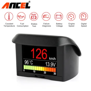 On-board Computer for Car Digital OBD2 Computer Meter Speedometer Fuel Consumption Temperature Gauge OBD Scanner ANCEL A202
On-board Computer for Car Digital OBD2 Computer Meter Speedometer Fuel Consumption Temperature Gauge OBD Scanner ANCEL A202