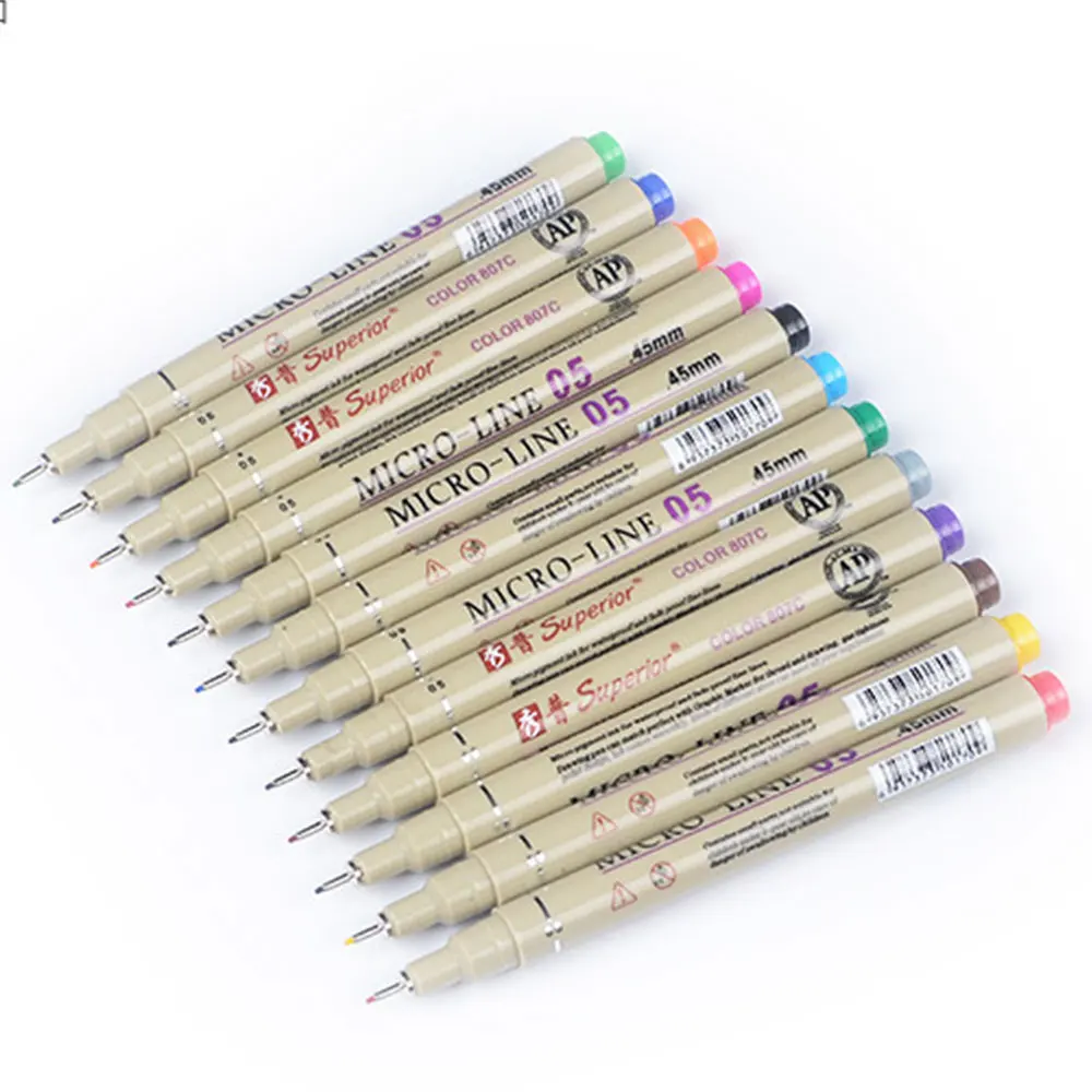Drawing Pen 12Pcs/Set 0.5mm Cartoon Design Students Sketch ABS High Quality Art Stationery Painting School Professional
Drawing Pen 12Pcs/Set 0.5mm Cartoon Design Students Sketch ABS High Quality Art Stationery Painting School Professional