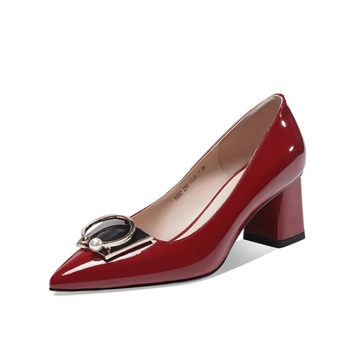 2020 Spring New Style Shallow Mouth Pointed Fashion Fastener Chunky-Heel Simple Versatile Shoes
2020 Spring New Style Shallow Mouth Pointed Fashion Fastener Chunky-Heel Simple Versatile Shoes