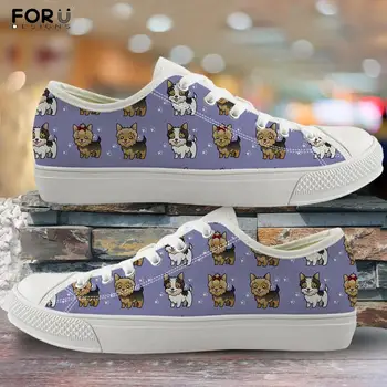 FORUDESIGNS Cute Cartoon Yorkshire Terrier 3D Printed Woman Sneakers Shoes Lace Up Low Top Canvas Shoes Womans Shoes Size 35-48
FORUDESIGNS Cute Cartoon Yorkshire Terrier 3D Printed Woman Sneakers Shoes Lace Up Low Top Canvas Shoes Womans Shoes Size 35-48