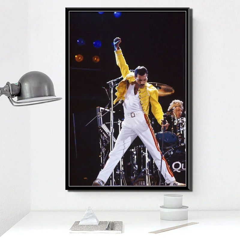 Freddie Mercury богемный рок музыка звезда плакаты и принты на холсте живопись
