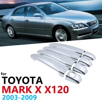 Chrome Handles Cover Trim Set for Toyota Mark X X120 2003 2004 2005 2006 2007 2008 2009 Accessories Stickers Car Styling
Chrome Handles Cover Trim Set for Toyota Mark X X120 2003 2004 2005 2006 2007 2008 2009 Accessories Stickers Car Styling