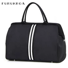 Mulheres esporte saco listra ginásio saco de fitness esportes saco grande bolsa de viagem sacos duffle durante o fim de semana sacos viagem masculino xa637wb(China)