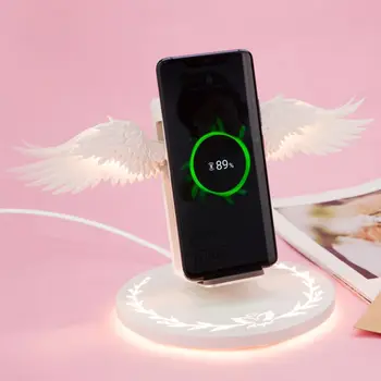Universal LED Qi Wireless Charge Dock 10W Angel Wings Fast Wireless Charger For Cellphone Pro X XR 8 Plus Mobile Phone
Universal LED Qi Wireless Charge Dock 10W Angel Wings Fast Wireless Charger For Cellphone Pro X XR 8 Plus Mobile Phone