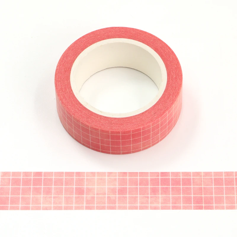 NEW 1PC Decorative Pink Plaid Washi Tape DIY Scrapbooking Planner Adhesive Masking Tape Cute Stationery
NEW 1PC Decorative Pink Plaid Washi Tape DIY Scrapbooking Planner Adhesive Masking Tape Cute Stationery